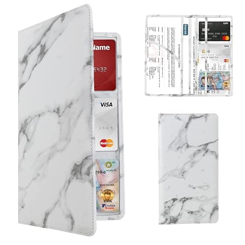 Dalueery.H Car Registration and Insurance Holder Registration and Insurance Card Holder Car Essentials for Women(White) - Image 1