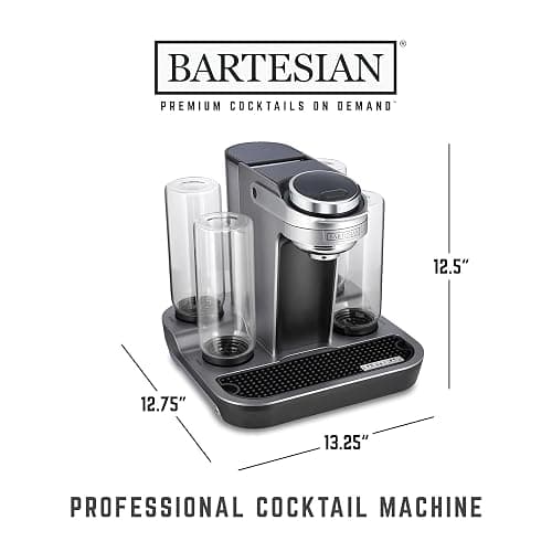 Bartesian Professional Cocktail Maker - 5-Bottle, Lockable Design | Commercial-grade cocktail machine with 5 glass spirit bottles; high-capacity design for entertaining and hospitality. thumbnail 3