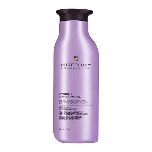 Pureology Hydrate Shampoo - For Dry or Color Treated Hair, Moisturizing Shampoo For Hydration & Softness, With Rose Extract & Green Tea, Vegan & Sulfate-Free - Image 1