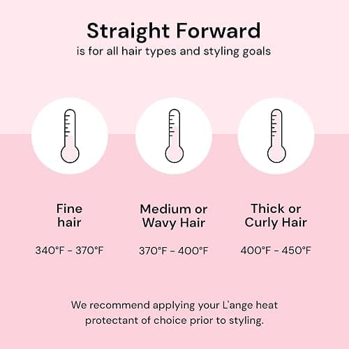 L'ANGE HAIR Straight Forward Titanium Flat Iron – 1” Floating Plates | Dual Voltage | 360° Swivel Cord | Auto Shut-Off | Safety Cool Tips | Ideal for Straightening, Curling, and Waving (Blush) thumbnail 4
