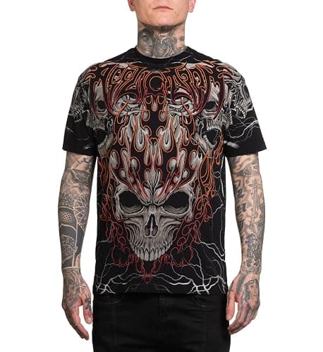 Affliction Men's Core T-Shirt, Short Sleeve, Graphic Print Design T-Shirts - Image 1