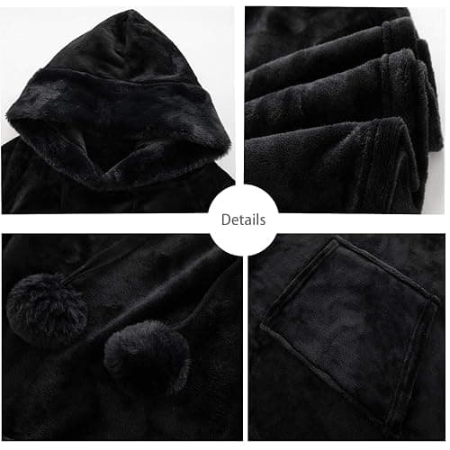 Verpert Wearable Blanket Hoodie Oversized Sweatshirt Blanket with Big Pocket. Hooded Snuggies Blanket for Women Men Adult.Cute Thing Funny Gifts for Girlfriends mom on Birthday Christmas thumbnail 5