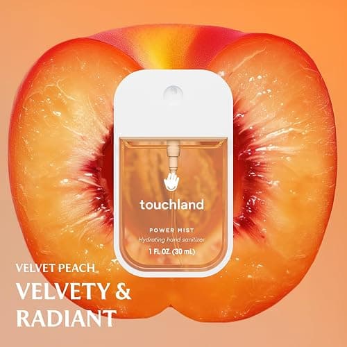 Touchland Hydrating Hand Sanitizer Spray, JUICY 5 Set (Citrus, Berry, Watermelon, Peach, Mango), 1 FL. OZ. Travel Size Power Mist Sprays (Set of 5) thumbnail 5