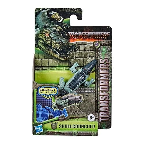 Transformers Toys Rise of the Beasts Movie, Beast Alliance, Beast Battle Masters Skullcruncher Action Figure - Ages 6 and Up, 3-inch - Image 1