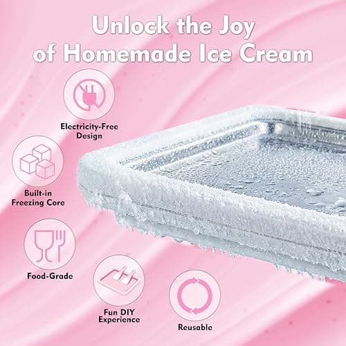Premium Rolled Ice Cream Maker Kit. Recipe Book, Stainless Steel Ice Cream Tray, 2 Spatulas & Gift Ready Box. Homemade Ice Cream Maker. Instant Ice Cream Roller Maker. thumbnail 9