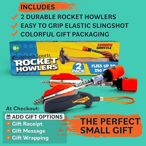 Toy Rocket Launcher for Kids: Outdoor Toys Slingshot Rocket Launchers - Best Gifts for Boys & Girls All Ages - Fun Stocking Stuffers for Kids & Teen Boy Gifts for 8 9 10 11 12+ Year Old Boys Gift Idea thumbnail 6