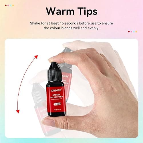 JODSONE 32 Colors Airbrush Gel Nail Polish Kit No-Dilution Airbrush Gel | for Gradient French Effect Nails ,Fine Mist Nail—Ideal for Home or Salon Use, Nail Art Design Salon Kit thumbnail 7