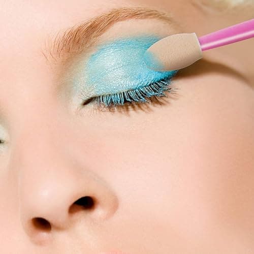 Cuttte 120PCS Disposable Dual Sides Eye Shadow Sponge Applicators with Container, 4 Colors Eyeshadow Brushes Makeup Applicator thumbnail 7