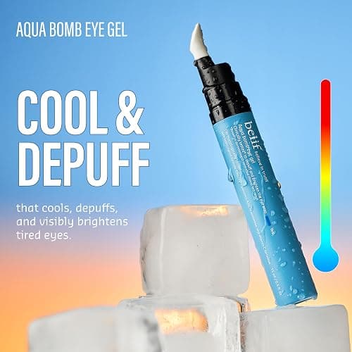 belif Aqua Bomb Cooling Eye Gel - Caffeine & Hyaluronic Acid for Puffiness & Hydration, Niacinamide & Vitamin C for Dark Circles, Adenosine & Collagen for Plumping, Korean Skin Care, 0.5 fl oz (15ml) thumbnail 2