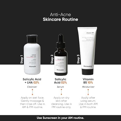 Minimalist 2% Salicylic Acid Serum For Acne, Blackhead & Open Pores | Reduces Excess Oil & Bumpy Texture | BHA Liquid Exfoliant for Acne Prone & Oily Skin | For Women & Men | 1 Fl Oz/30ml thumbnail 5