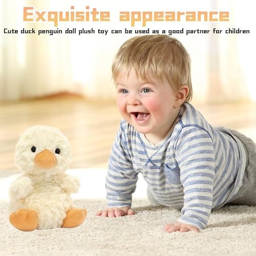PSFXBM Duck Teddy, Duck Plush Toy, Stuffed Animal Toy, Cute Ducks Soft Plush Animal Doll, Warm Ducks Gifts For Kids, Kids Birthday, Children's Day, Excellent Gift (Yellow) thumbnail 5