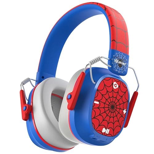 iClever Noise Cancelling Headphones for Kids Adults, Bluetooth Ear Protection with 60H Play Time, Safe Volume 80dBA, Noise Reduction Headphones for Autism Fireworks/Monster Truck, FOCUS - Image 1