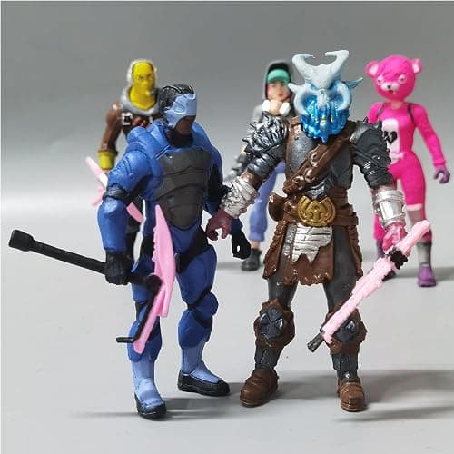 Myatou 8-Piece Video Game Action Figures Set Cake Toppers,with Weapons Toy Figurines Set for Game Fans Gifts Home Decorations thumbnail 2