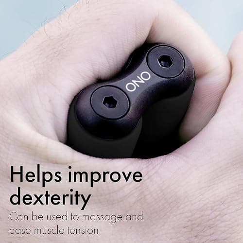 ONO Roller - Handheld Fidget Toy for Adults | Help Relieve Stress, Anxiety, Tension | Promotes Focus, Clarity | Compact, Portable Design (Junior Size/ABS Plastic, Black) thumbnail 9