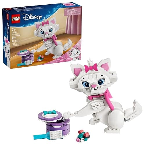 LEGO Disney The Aristocats Adorable Marie Toy Building Set - Bedroom or Desk Decor for Girls & Boys, Ages 7+ - Disney Gifts for Birthdays - 43286 - Image 1