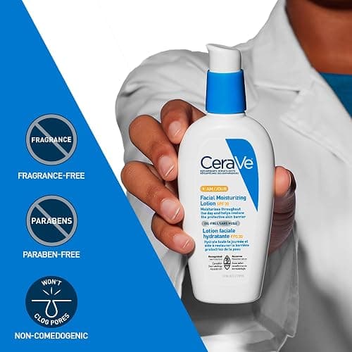 CeraVe AM Face Moisturizer SPF 30 with Niacinamide, 89mL | Facial Moisturizer with Hyaluronic Acid, Broad Spectrum UVA/UVB, No White Cast, Dermatologist Recommended, Travel Size thumbnail 6