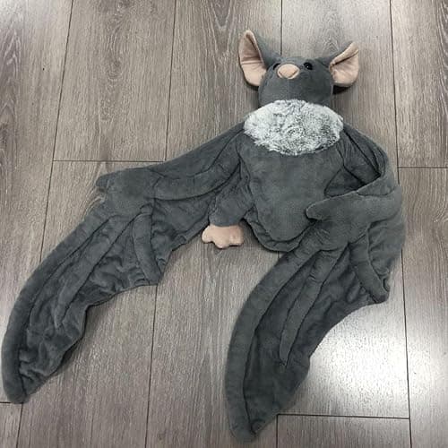 Tuxuseo Fleder-Maus Stofftier Plüsch | 30 cm Halloween Spielzeug | Kuscheltier Fleder-Maus Groß Mit Band | Halloween-Dekoration Partyzubehör - Geburtstagsgeschenk Für Kinder Und Erwachsene thumbnail 4