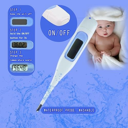 ZELINYE Baby Care Kits,Baby Grooming Kit,10 in 1 Newborn Essentials Must Haves,Baby Nail Clippers Baby Brush Baby Comb Earpick Nose Cleaning Tool Baby Nail File Nursing Baby Kit （Blue） thumbnail 2