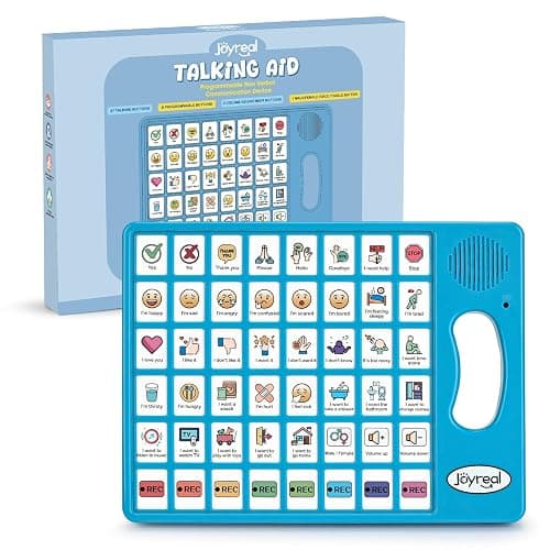 Joyreal AAC Device for Autism, Non Verbal Communication Tools for Speech Therapy & Stroke Rehab. Speech Communication Tablet, Autism Talking Aids with 8 Programmable Buttons & Adjustable Volume - Image 1