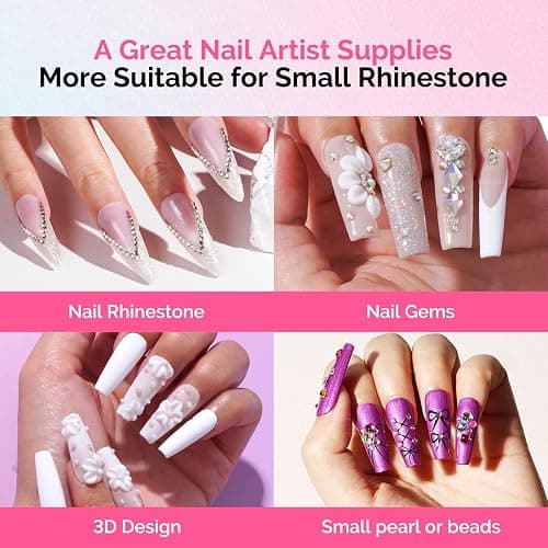 MelodySusie Rhinestone Glue Super Strong Gel Nail Glue for 3D Sculpting Nail Art Design Chrome Powder Decals Decor Need UV/LED Cured 30g thumbnail 6