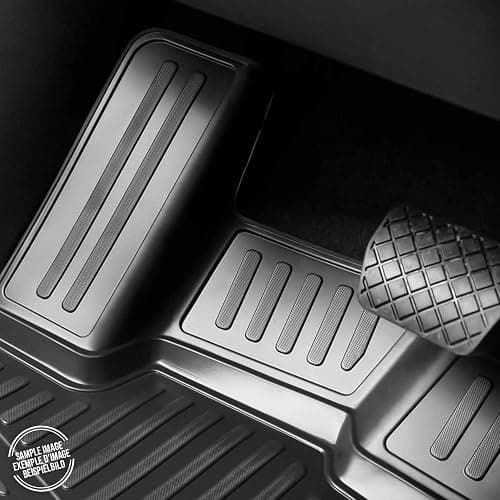 OMAC Gummimatten Fußmatten mit hohen Rand 3D kompatibel mit VW Up 2011-2020 TPE Automatten Schwarz 4X thumbnail 5