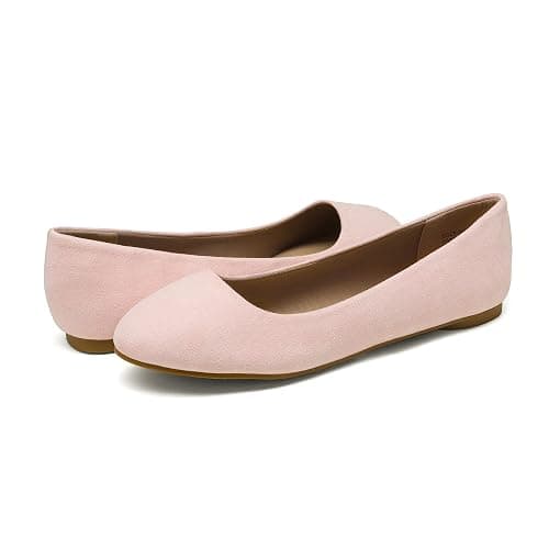 DREAM PAIRS Women's Sole-Simple Wide Width Flats, Ballerina Walking Flats, Comfortable Slip on Shoes thumbnail 3