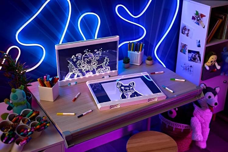 Crayola Ultimate Light Board - White, Kids Drawing Tablet, Holiday & Christmas Gifts, LED Drawing Board, Sketching Art Projector, Toys for Boys & Girls, 6+ thumbnail 2