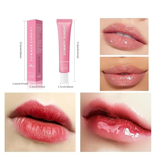 Summer Lip Balm, 4 Color Glossy Moisturizing Lip Balm - Instant Moisture and Hydration Gloss/Natural Plumping Lip thumbnail 2
