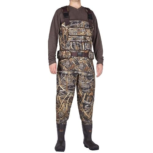 HISEA Chest Waders for Men, Hunting Wader with 800G Insulated Boots, 4.5mm Neoprene Waterproof Mens Camo Bootfoot Waders thumbnail 6