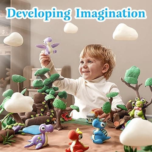 Wolwefa Air Dry Clay, 36 Packs White Air Dry Foam Clay, 19oz Soft Modeling Clay Super Light Weight Air Dry Clay Perfect for Arts Crafts thumbnail 7