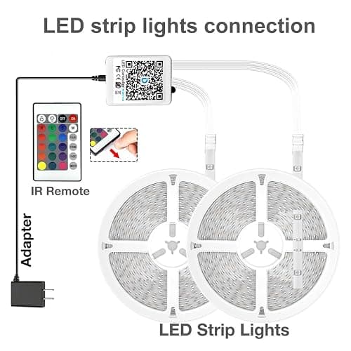 DAYBETTER Led Strip Lights 200 ft (4 Rolls of 50 ft) Ultra Long Smart Light Strips with App Voice Control Remote, RGB Music Sync Color Changing Lights for Bedroom, Kitchen, Party,Home Decoration thumbnail 7