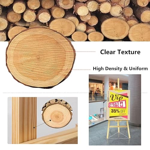 Easel Stand for Wedding, Easel Display Stand 59" Canvas Stand for Painting Wedding Poster, Wedding Welcome Sign with Stand, Wedding Table Plan Board, Wooden Easel Stand for Painting, Art Poster Easel thumbnail 5