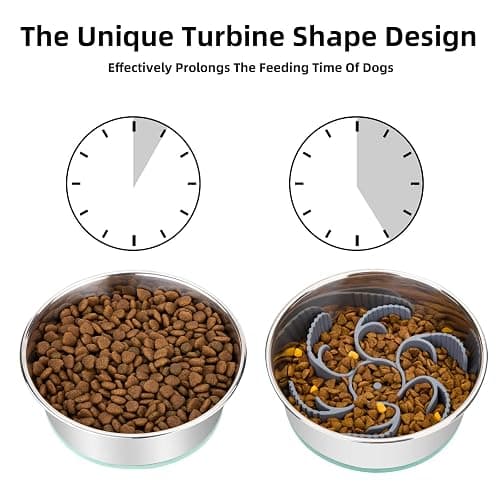 Keegud Slow Feeder Dog Bowls Insert [Octopus Suction Cups thumbnail 2