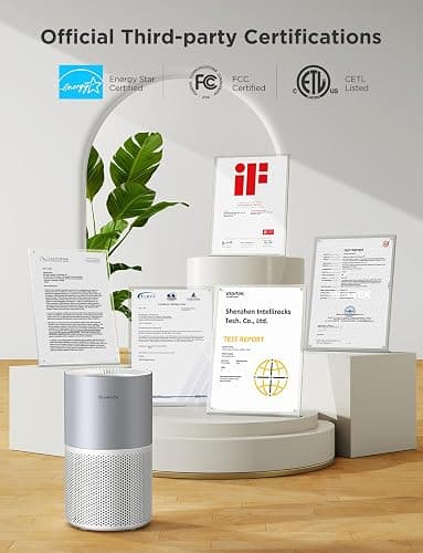 GoveeLife Air Purifiers for Home, Smart Air Purifier for Large Rooms with App & Alexa Control, Covers up to 1162ft², Air Quality Monitor, PM2.5 Sensor Air Purifier for Pet Hair, Pollen, Dust, Smoke thumbnail 5