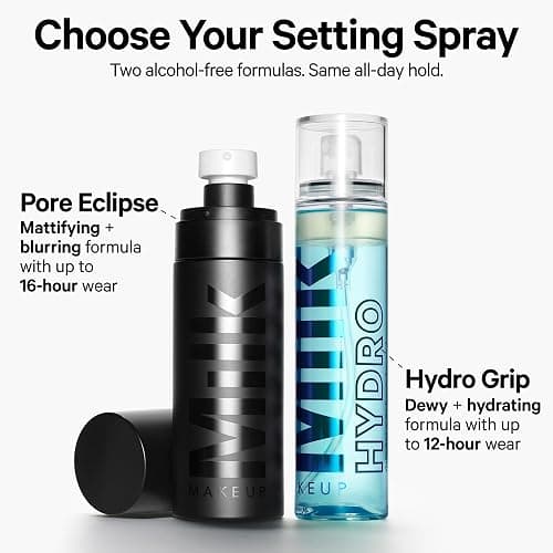 Milk Makeup Hydro Grip Set + Refresh Spray with Hyaluronic Acid – Sets Makeup + Hydrates Skin for Up to 12 Hours – Long-Lasting, Alcohol-Free Facial Mist for Dewy, Radiant Skin thumbnail 9