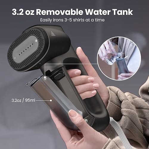 Neakasa Magic 1 Vacuum Steamer, Handheld Travel Garment Steamer for Clothes, 2300Pa Suction for Clothes Grips, Steamer Iron 2 In 1, For 110-120V Use (Grey) thumbnail 8