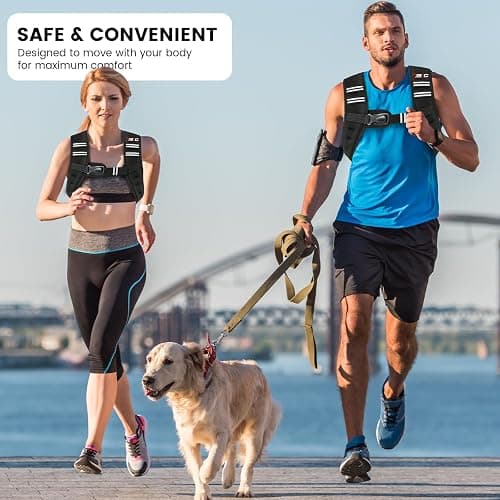 TB3C Weighted Vest Woman - 5lb/6lb/8lb/12lb/16lb/20lb/25lb/30lb Womens Weight Vest for Walking, Strength Training Weight Vests for Men, Reflective Stripe Fitness Vest for Workout Running Jogging thumbnail 4