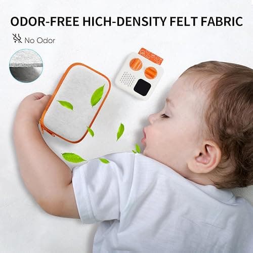 Travel Case for Yoto Mini (2024 Edition), Hard Carrying Case with Odor-Free Felt Fabric for Children, Accessories kids Audio Music player, Up To 40 Audiobook Cards, Gray thumbnail 3