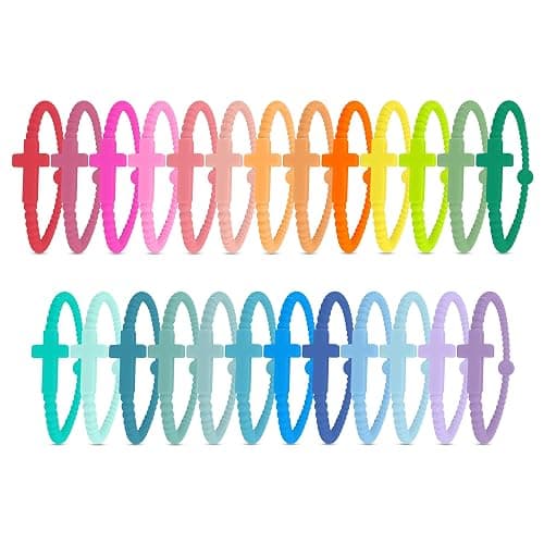Ryan & Rose Jesus Bracelets - Cross Silicone Bracelet - Image 1