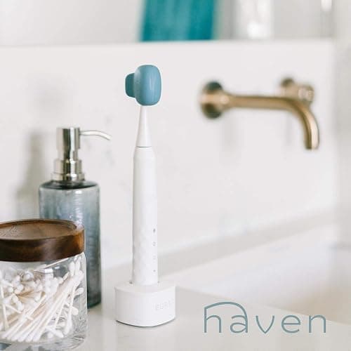 Haven Toothbrush Cover - Fits Electronic and Manual Toothbrushes - Toothbrush Case Holder for Travel - Set of Two Tooth Brush Cap Protectors (White and Coral) thumbnail 2