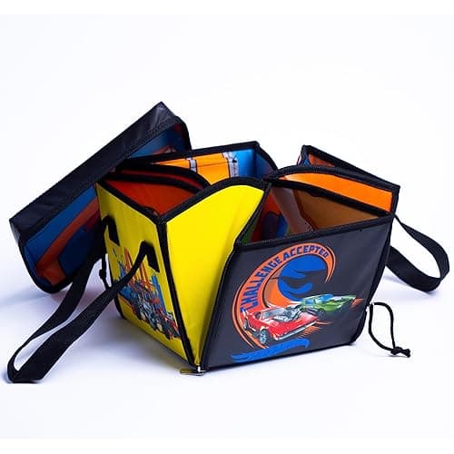 Hot Wheels Tara Toy: ZipBin Ramp It Up - Unzip to Convert Into A 21"x21" Racetrack Playmat & Car Ramp, Storage & Play, Toy Car Box, Kids Ages 3+ thumbnail 3