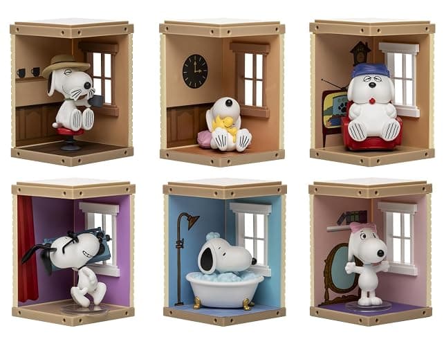 YuMe Peanuts Snoopy Hero Box Blind Box Home Sweet Home Series Mystery Collectible Figure, 1 Blind Box thumbnail 3
