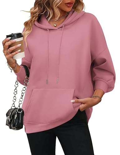 Zeagoo Womens Oversized Hoodies 2025 Fleece Sweatshirts Long Sleeve Pullover with Pocket Fall Winter Outfits Y2k Clothes thumbnail 3