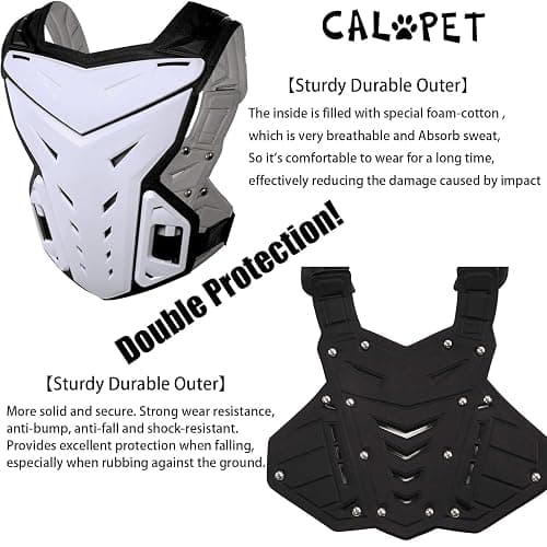Light Upgrade Chest Armor Motorcycle Armor Body Guard Vest, Dirtbike Riding Off-Road Racing Cycling Skiing Motocross Adult Kids Protector Shirt Jackets for Street Bike, Mens Back Protection thumbnail 3