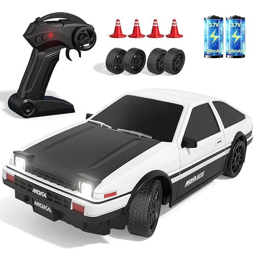 RC Drift Car for Boy Age 6 7 8 9 10, 1:24 Remote Control Drift Cars, 25KM/H | 4WD 2.4GHz Semi Proportional Throttle and LED Light, Remote Control Cars Toys Gifts for 6 7 8 9 10 11 12+ Year Old Boy - Image 1