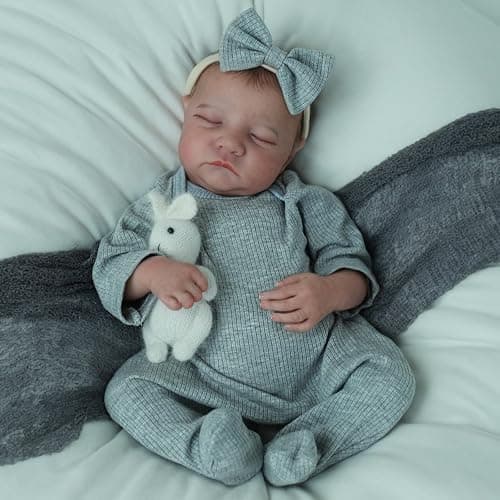 SCOM Realistic Reborn Baby Dolls - 18 Inch Real Life Baby Girl, Lifelike Newborn Weighted Doll with Full Body Soft Vinyl for Kids Age 3 4 5 6+ Gift thumbnail 3
