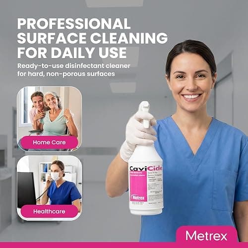 Metrex CaviCide Surface Disinfectant Cleaner Spray, 24 Oz – Ready-to-Use Disinfecting Spray, All Purpose Cleaner & Decontaminant for Medical, Clinical, Lab & Patient Care Areas – Original Version thumbnail 5