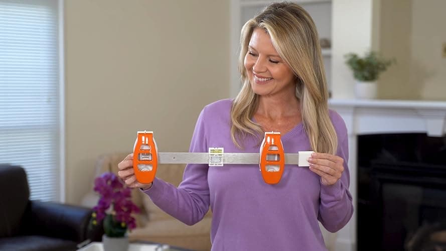 Hang Hero - All in One Picture Hanging System! Measures Frame, Levels and Inserts Nails at The Perfect Depth and Angle. Includes Hang Hero Unit and (50) #17 Brad Nails! thumbnail 2
