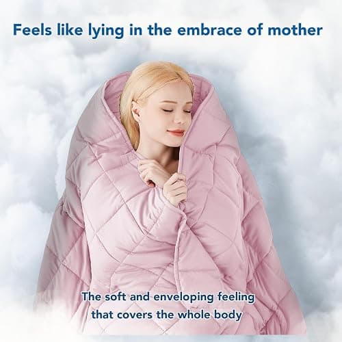 Topcee Weighted Blanket for Adults (20 lbs, 60" x 80") Queen Size Soft Cooling Heavy Blanket Sleeping, Apply to 190-210 lbs Body, Thick Breathable Blanket with Glass Bead, Easy Care thumbnail 4