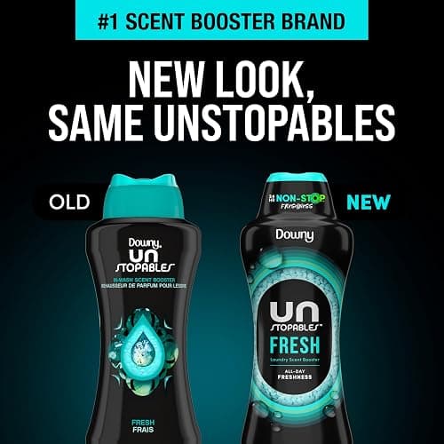 Downy Unstopables In Wash Scent Booster Beads, Fresh Scent, 24 oz, Laundry Beads For Odor Protection, Downy Scent Booster Beads, Laundry Scent Boosters thumbnail 10